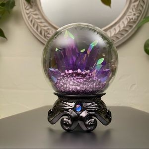 Bath & Body Works Purple Crystal Ball Wallflower Plug ~ Nightlight